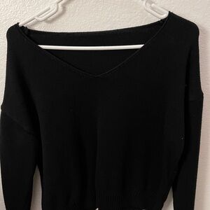 SHEIN Black Women's Crew Neck Sweater